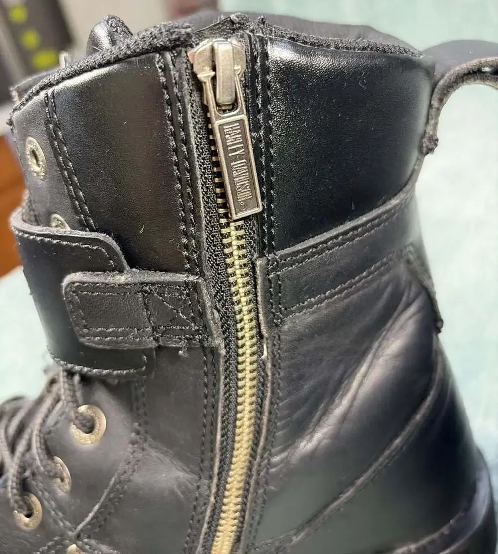 Harley-Davidson Men’s Leather Steel Toe Motorcycle Boots Size 12